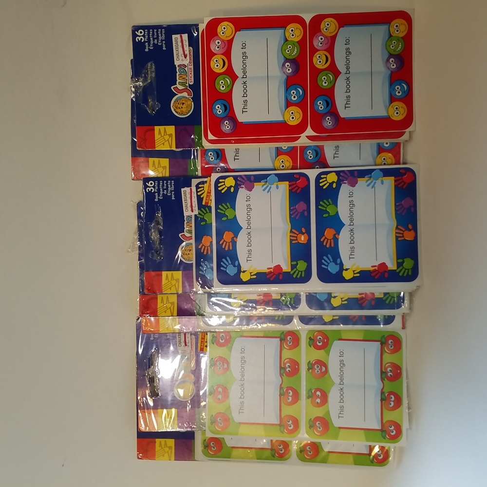 Book Plates NEW 7 packages Sandy Lion Stickers
